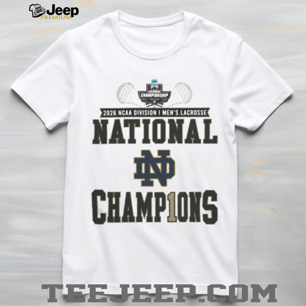 Notre Dame Fighting Irish 2026 NCAA DI Men’s Lacrosse National Champions Locker Room Shirt