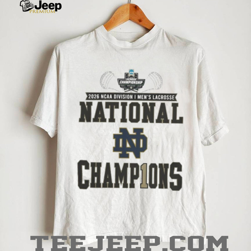 Notre Dame Fighting Irish 2026 NCAA DI Men’s Lacrosse National Champions Locker Room Shirt