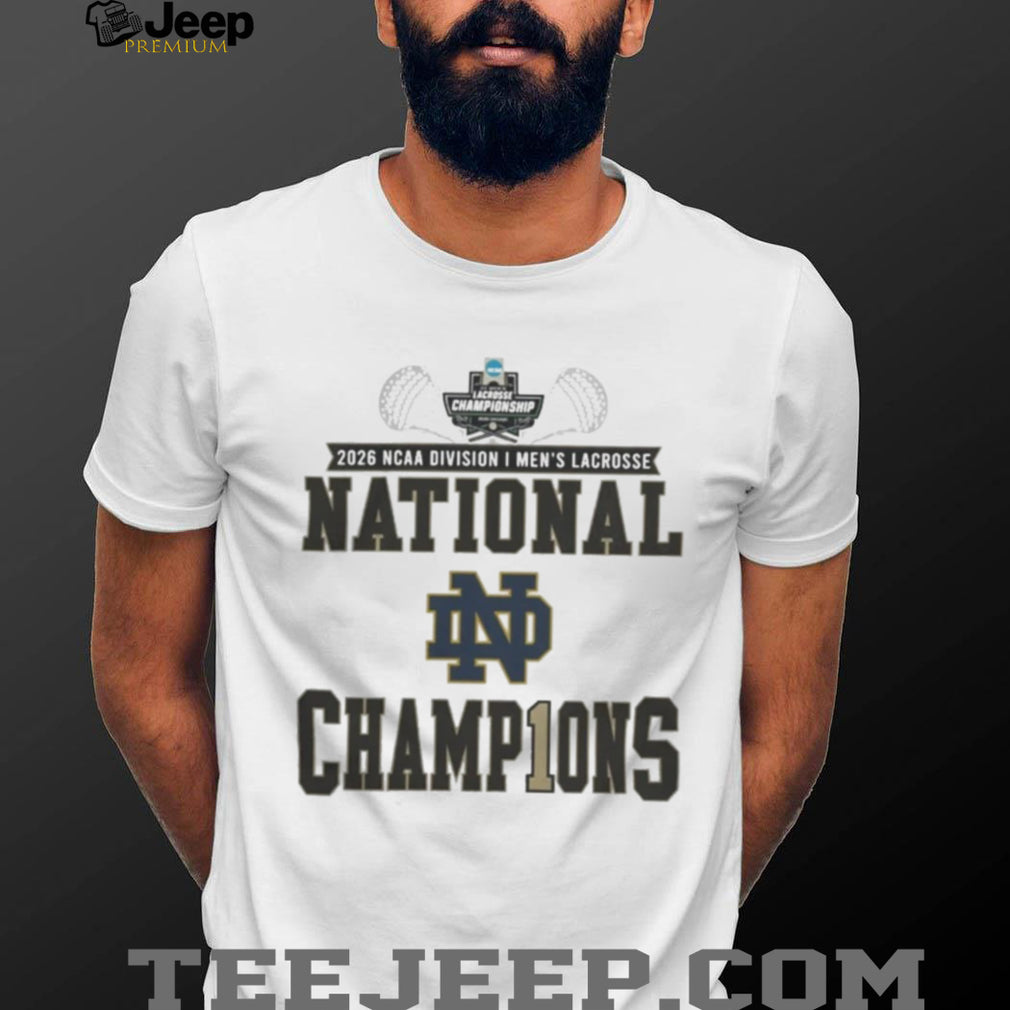 Notre Dame Fighting Irish 2026 NCAA DI Men’s Lacrosse National Champions Locker Room Shirt