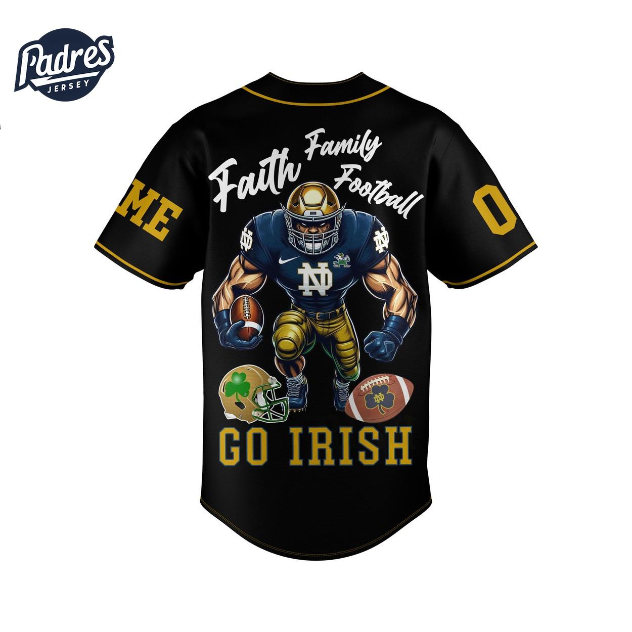 Notre Dame Fighting Irish Football Custom Baseball Jersey - Padres Jersey Oasis: Elevate Your Baseball Style... (Image 3)