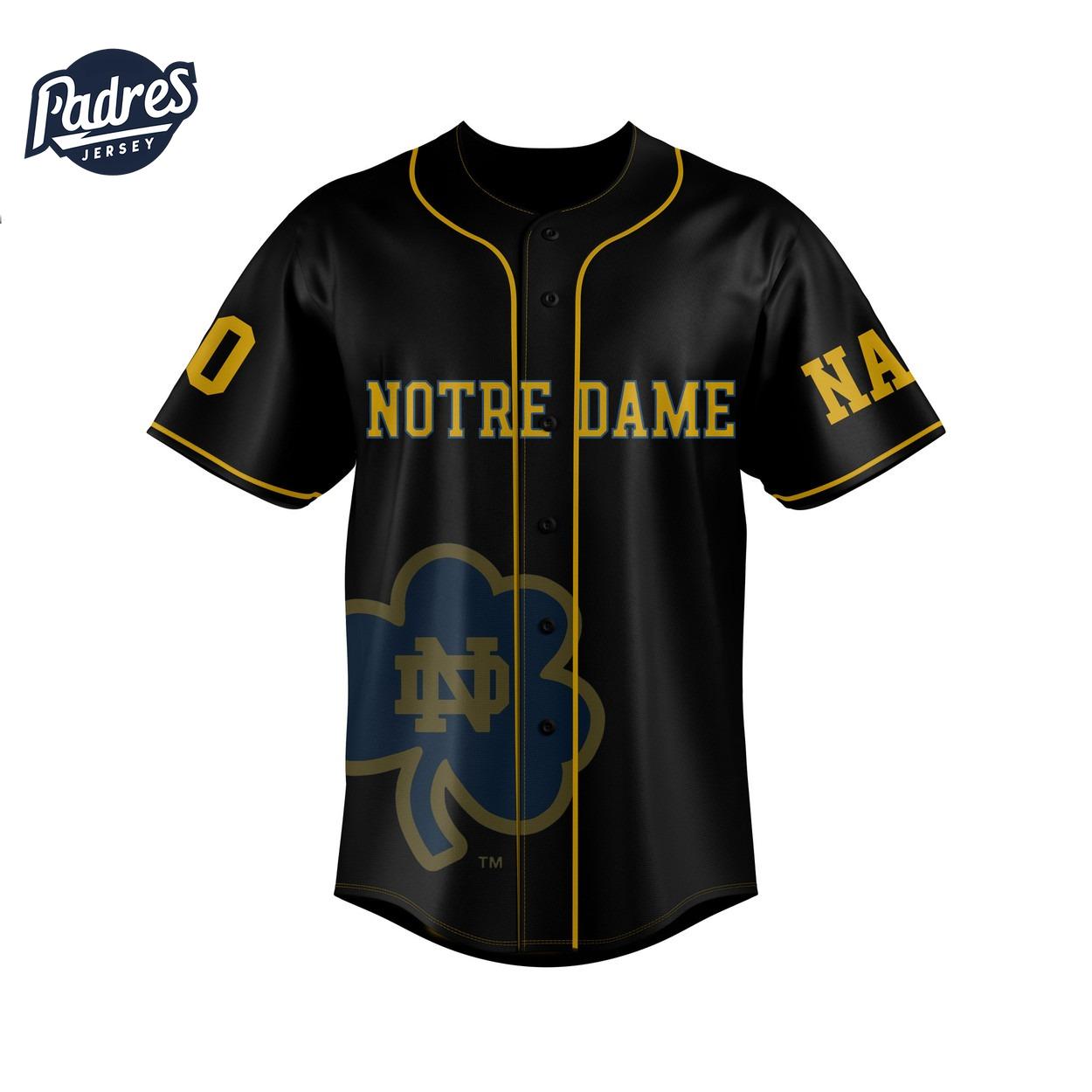 Notre Dame Fighting Irish Football Custom Baseball Jersey - Padres Jersey Oasis: Elevate Your Baseball Style... (Image 4)