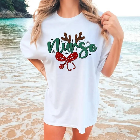 Nurse Coquette Christmas Shirt, Christmas Nurse Shirt, Holiday Nurse Shirt, Christmas Nurse Gift, Unisex Shirt, Full Size, Gift For Her, Gift For Him