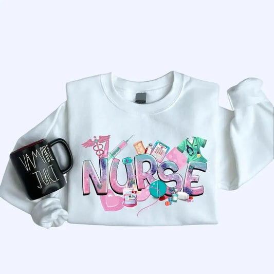 Nurse Doodles Shirts, Nurse Week Appreciation, Nurse Superhero Sweatshirt, Nursing Student Shirt, Nursing School Shirt,...