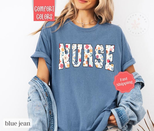Nurse Shirt Comfort Colors, RN Shirt, Gift for Nursestyle{n002}2
