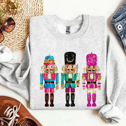 Nutcracker Crewneck Sweatshirt, Christmas Nutcracker Shirt, Christmas Sweatshirt, Nutcracker Ballet Shirt, Christmas Shirt, Christmas Party Sweater, womens holiday shirt,