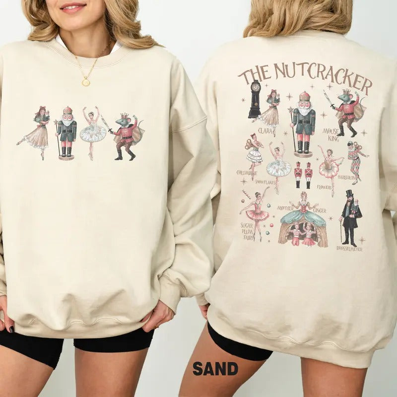 Nutcracker Sweatshirt, Christmas Nutcracker Shirt, Christmas Sweatshirt, Nutcracker Ballet Shirt, Christmas T-Shirt Sweatshirt Hoodie Comfort Cotton