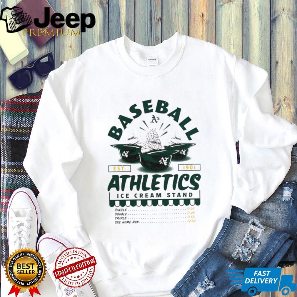 Oakland Athletics Ice Cream Stand Vintage Baseball Team T Shirt