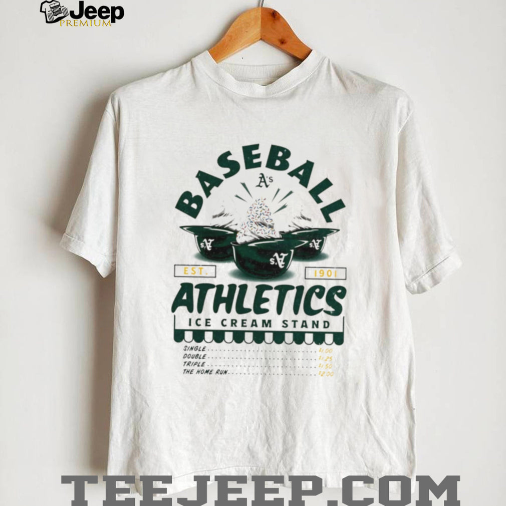 Oakland Athletics Ice Cream Stand Vintage Baseball Team T Shirt