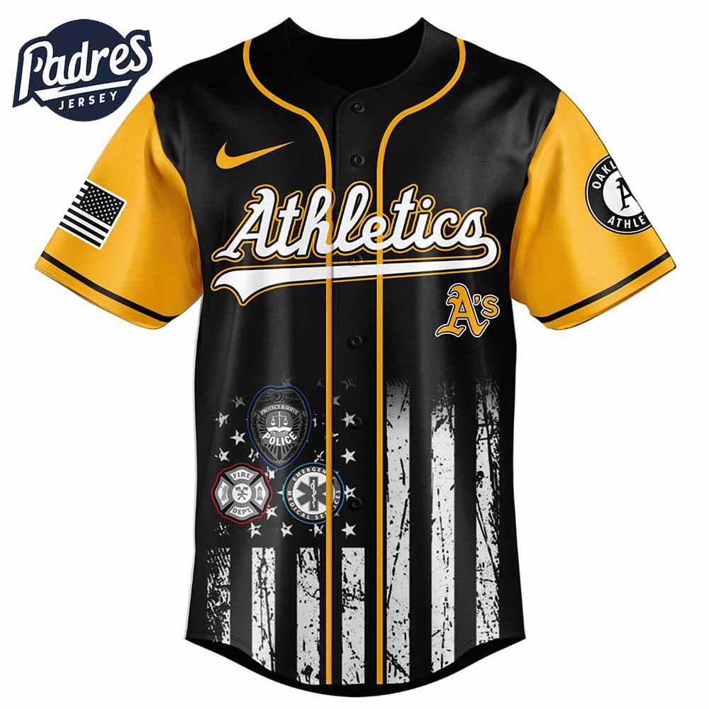 Oakland Athletics MLB x First Responders Baseball Jersey - Padres Jersey Oasis: Elevate Your Baseball Style Game