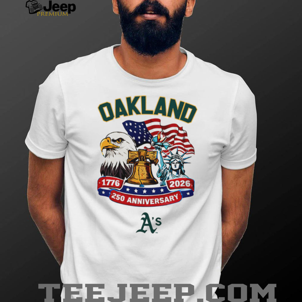 Oakland Athletics Personalized 250th Anniversary USA Pride Baseball Jersey T Shirt