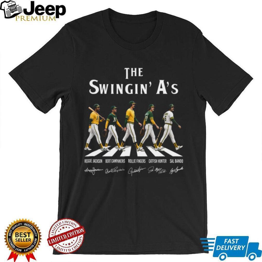 Oakland Athletics Swingin A’s MLB Baseball Dynasty Retro Style Men Women Fans Shirt