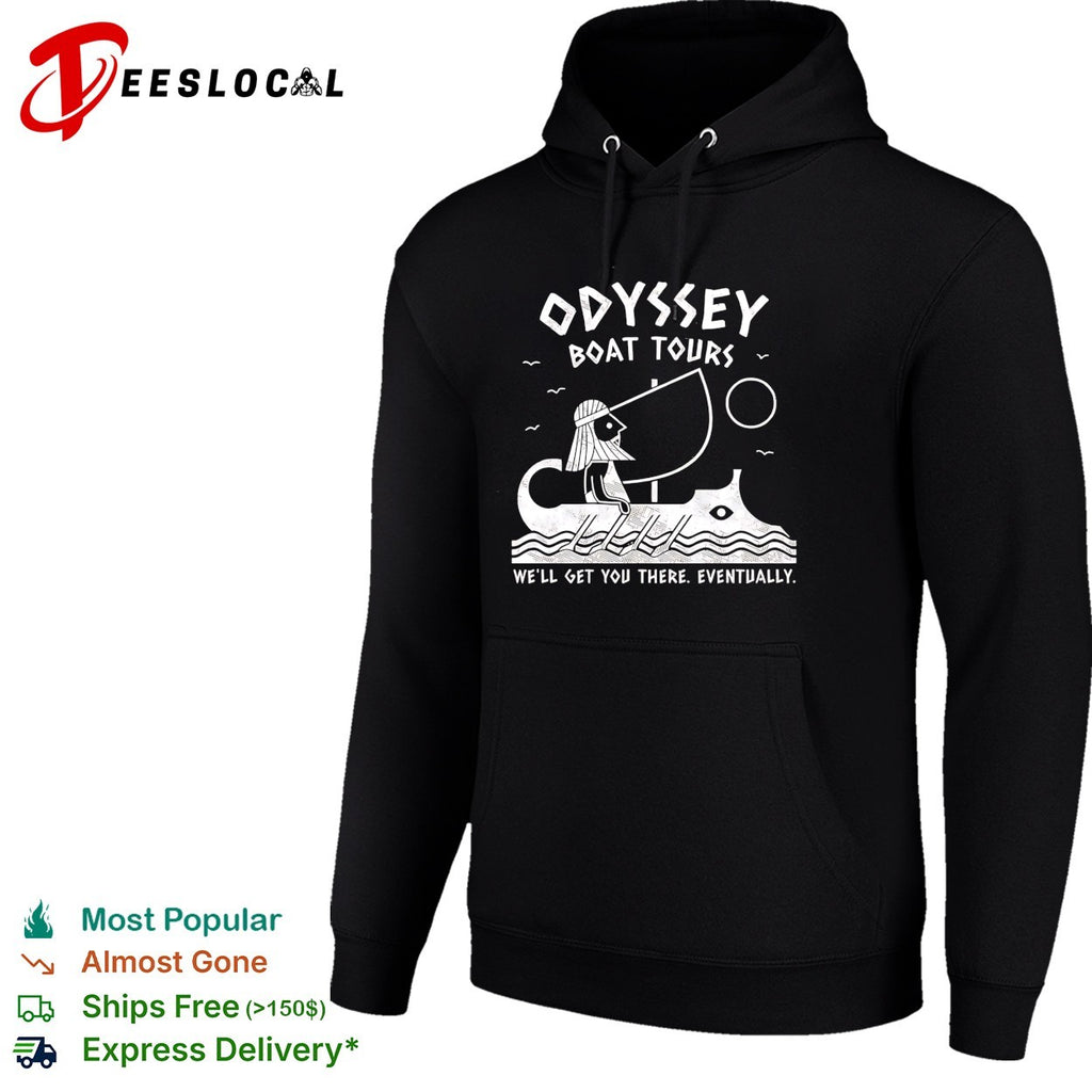 Odyssey Boat Tours we’ll get you there eventually shirt