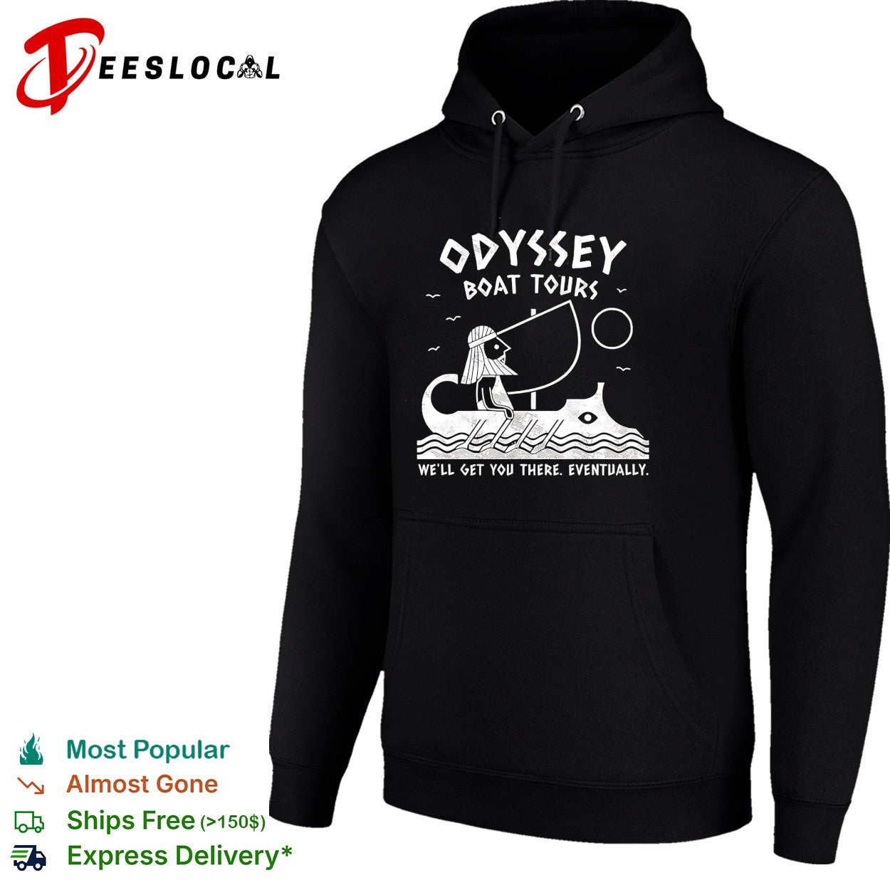 Odyssey Boat Tours we’ll get you there eventually shirt