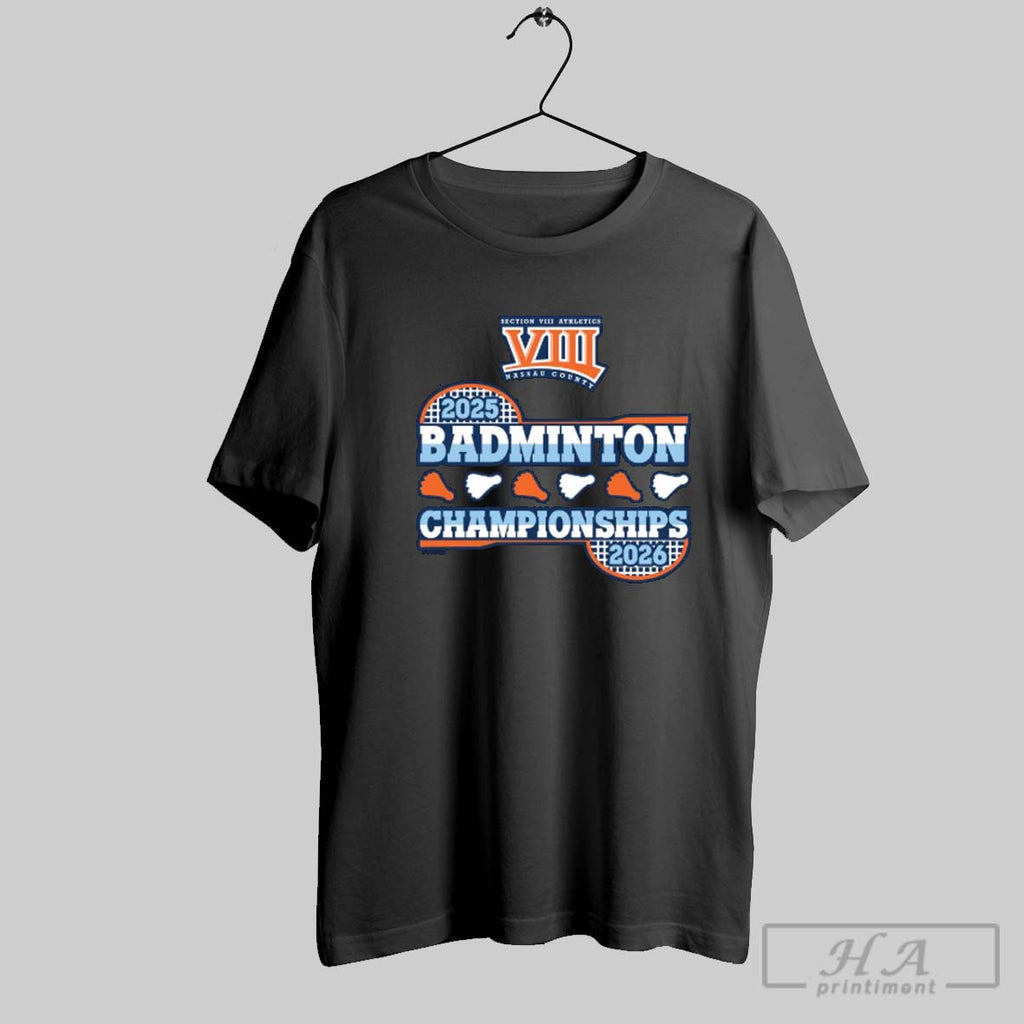 Official 2025 2026 Nysphsaa Section Viii Badminton Championships Logo