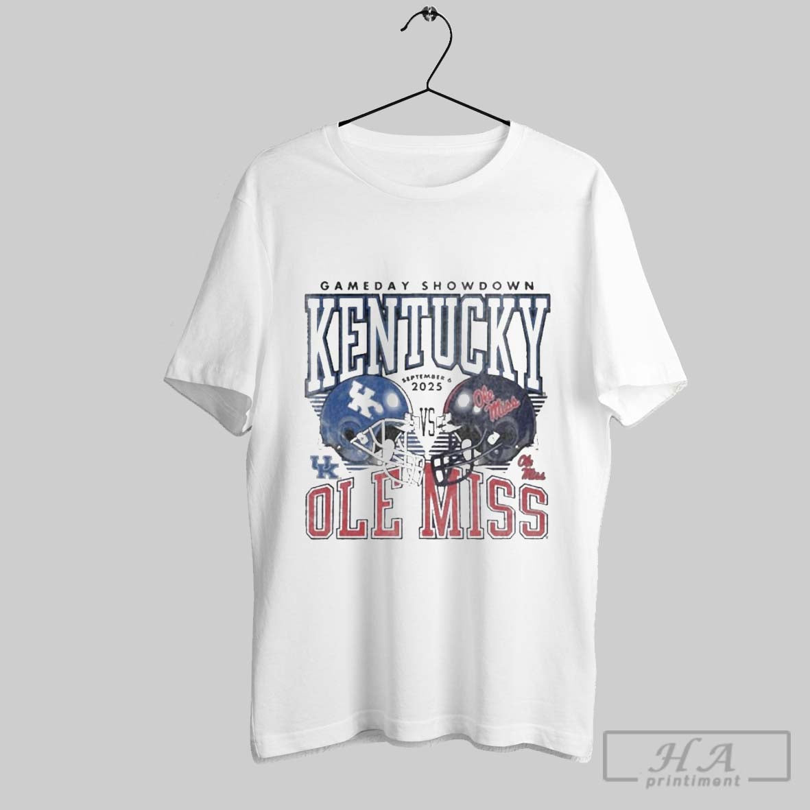 Official 2025 Gameday Showdown Kentucky Vs Ole Miss Helmet