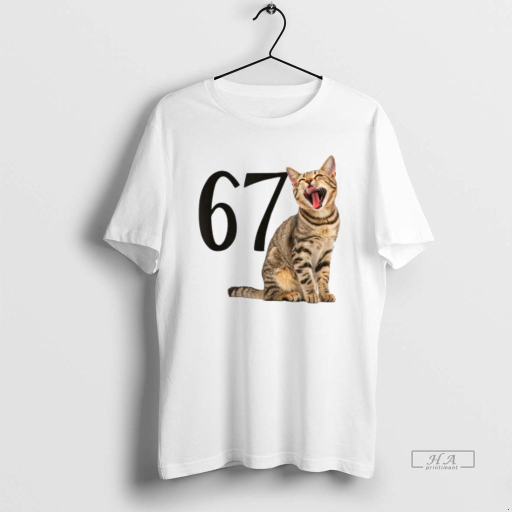 Official 67 Laughing Cat Meme