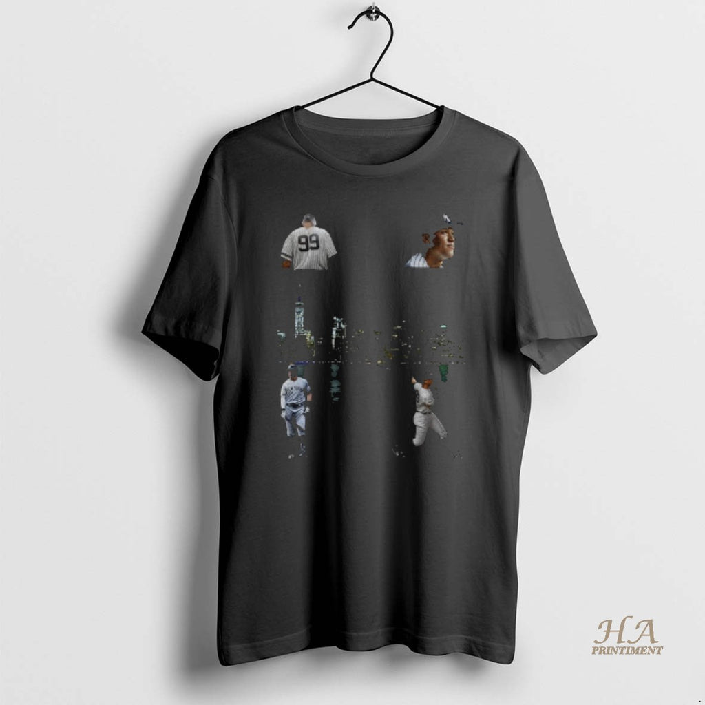 Official Aaron Judge 99 Mirror Goat New York Yankees Mlb Baseball 2025 Cartoon