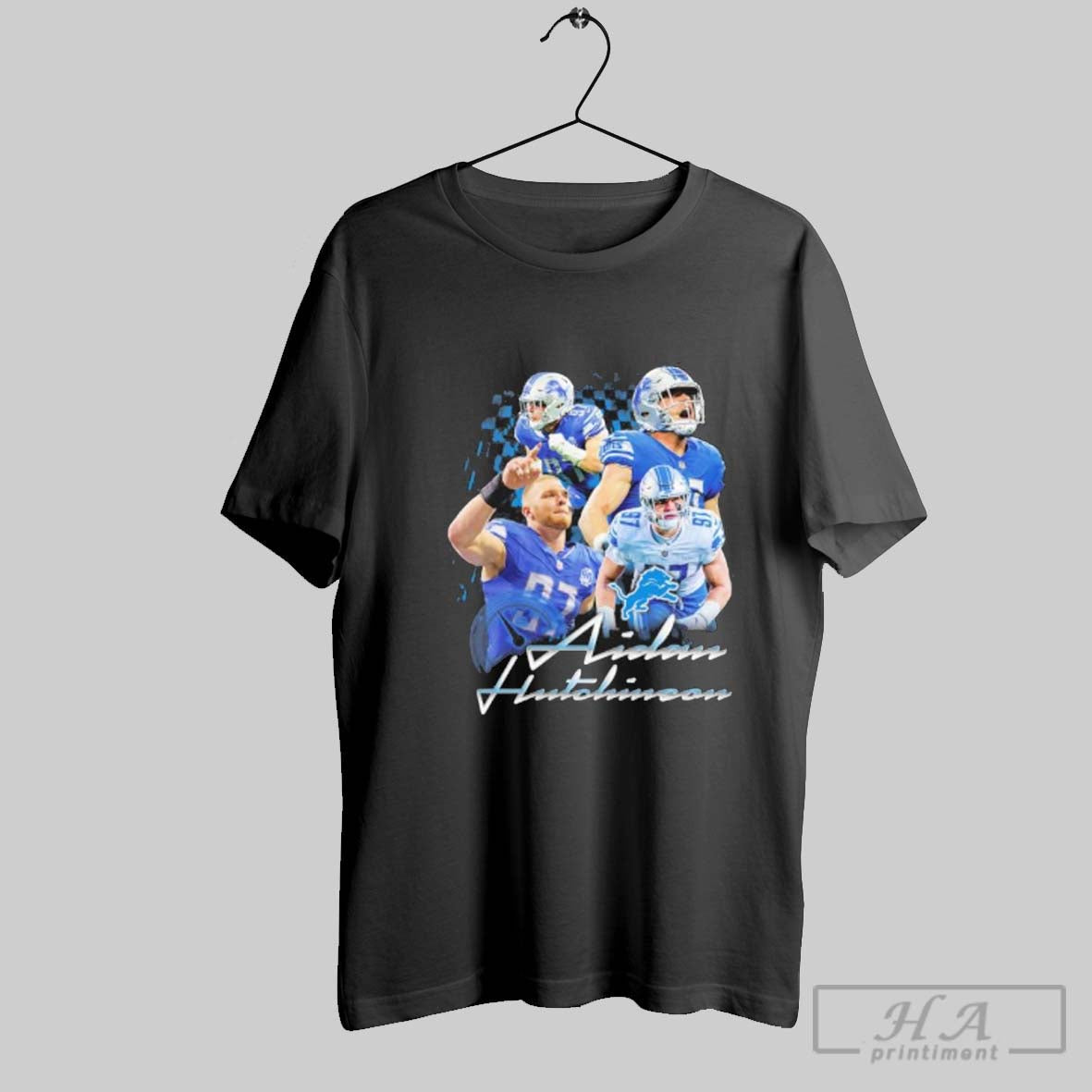 Official Aidan Hutchinson Detroit Lions Notorious Vintage