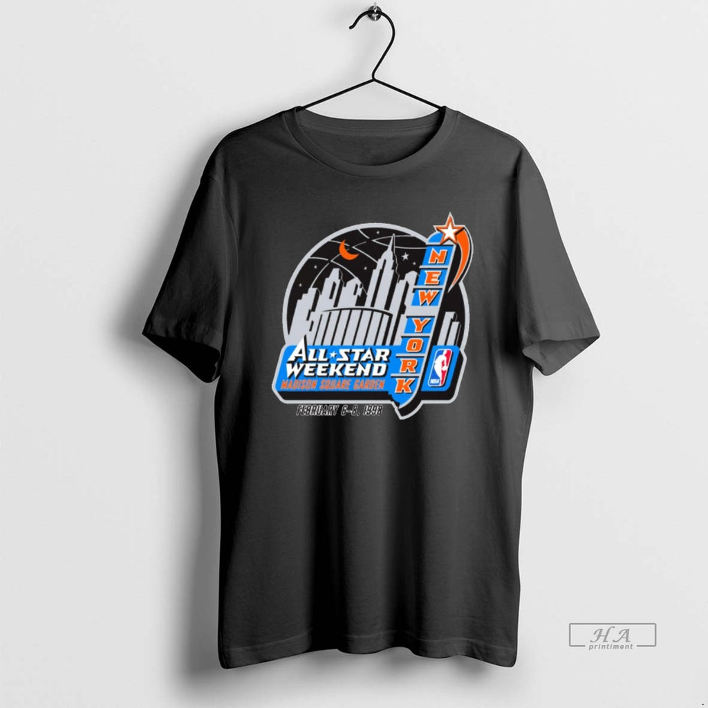 Official All Stars Weekend Madison Square Garden February 6 8 1998 Nba New York Logo