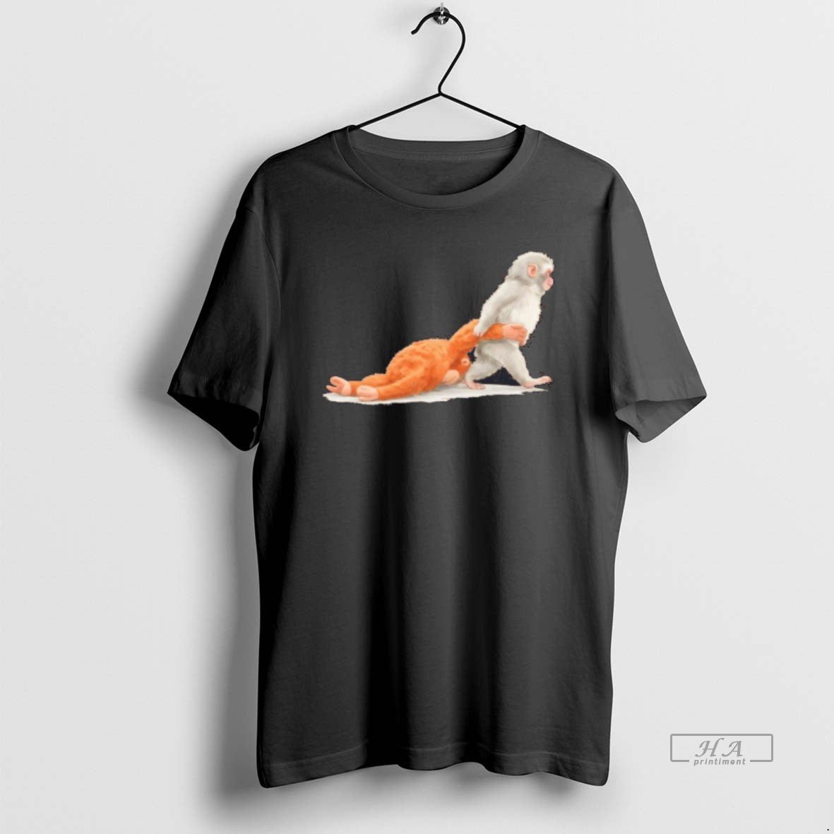 Official Baby Monkey Holding Plush Toy Animal Lover Tee T-Shirt, Sweatshirt, Hoodie, Long Sleeve