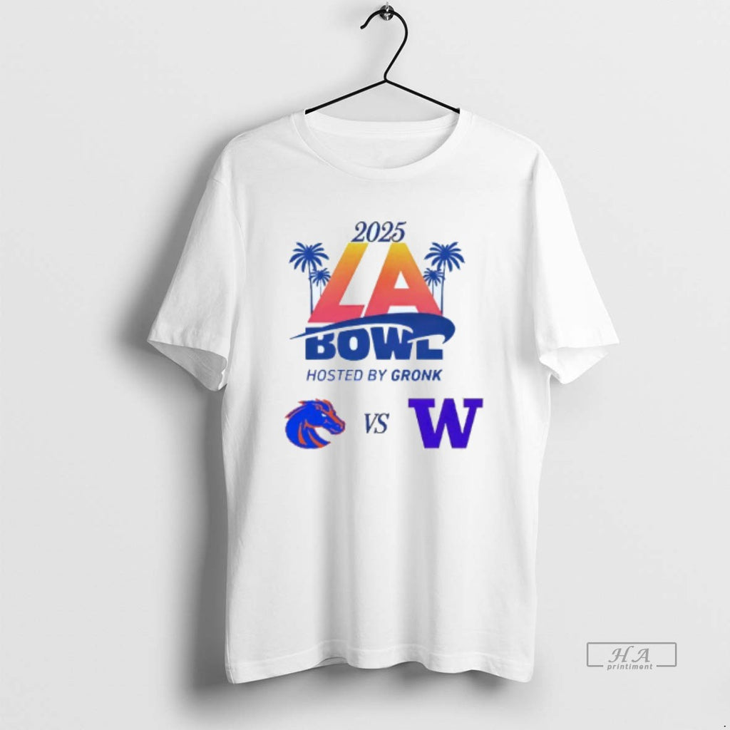 Official Boise State Broncos Vs Washington Huskies 2025 La Bowl Matchup Mens White