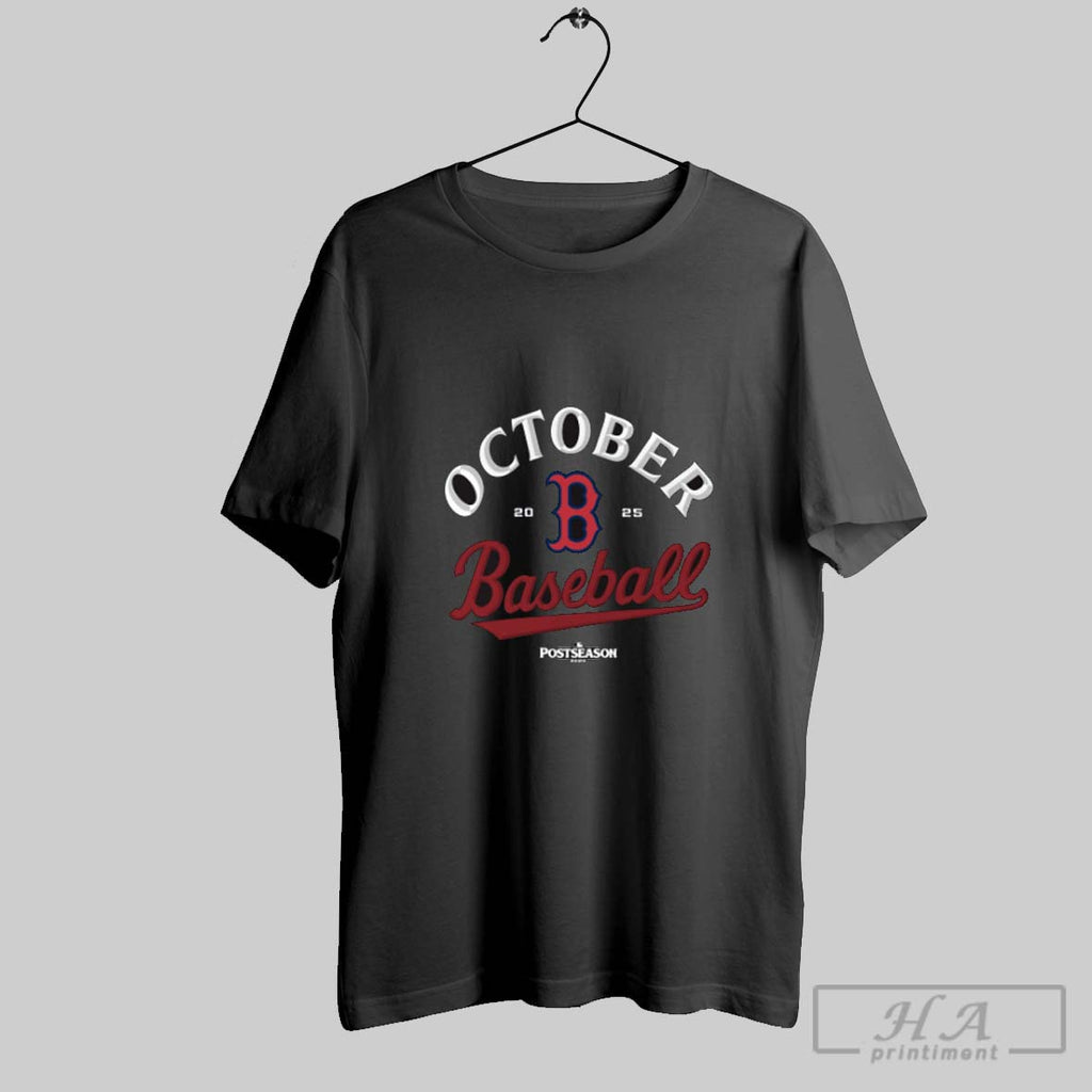 Official Boston Red Sox 2025 Mlb Postseason October Baseball Postseason Locker Room