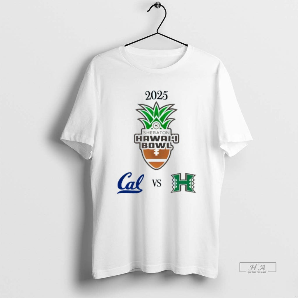 Official California Golden Bears Vs Hawaii Rainbow Warriors 2025 Hawaii Bowl Mens White
