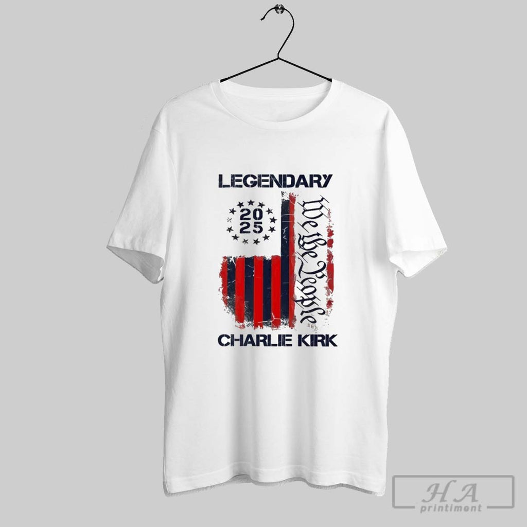 Official Charlie Kirk Legendary We The People Faith Christian 2025 American Flag
