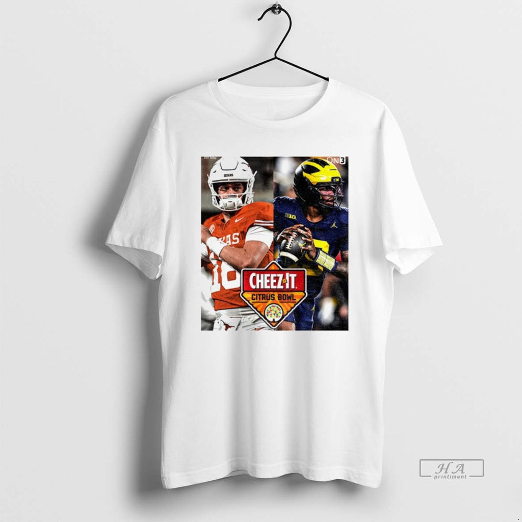 Official Cheez It Citrus Bowl 2025 Michigan Wolverines Va Texas Longhorns Football Camping World Stadium