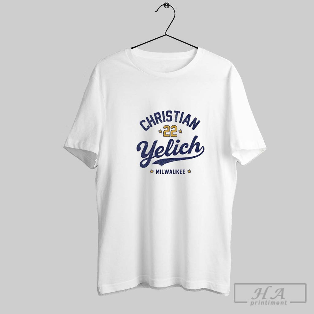 Official Christian Yelich 22 Milwaukee Brewers