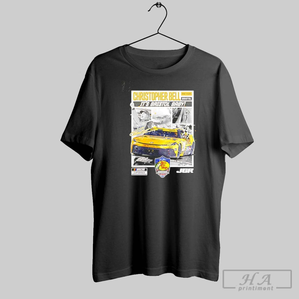 Official Christopher Bell Its Bristol Baby 2025 Bass Pro Shops Night Race Race Winner