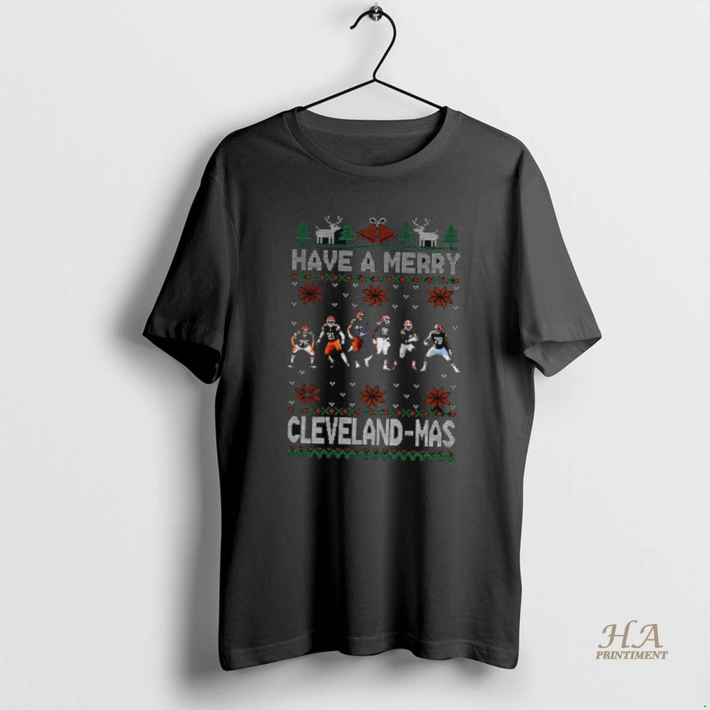 Official Cleveland Browns Football Have A Merry Cleveland Mas Merry Christmas