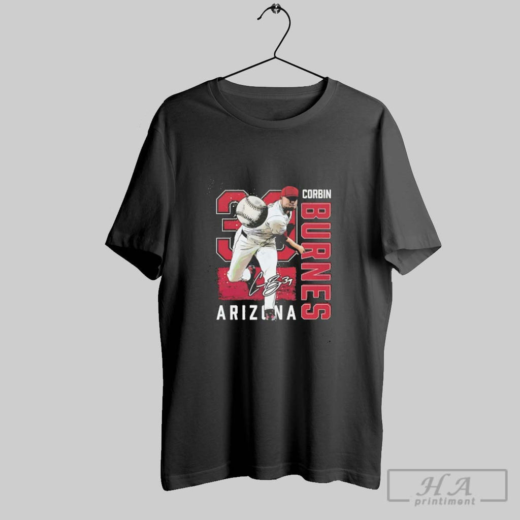 Official Corbin Burnes Arizona Diamondbacks Gritty Signature Graphic