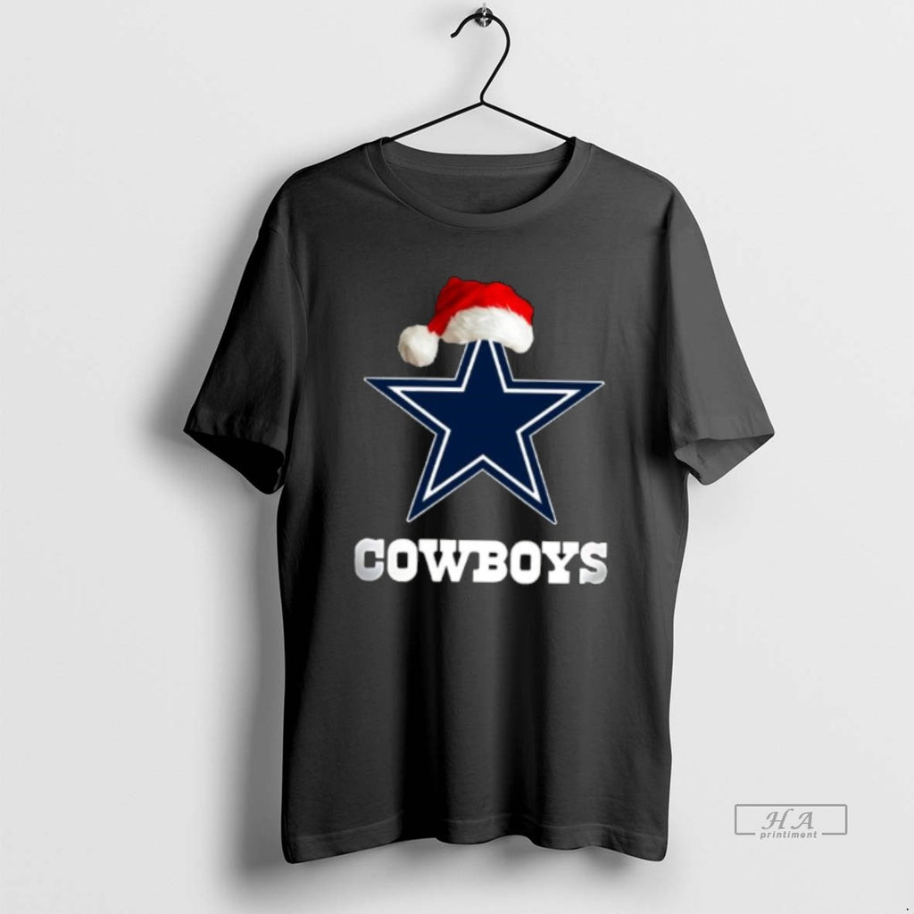 Official Dallas Cowboys 2025 Santa Hat Logo Football Christmas