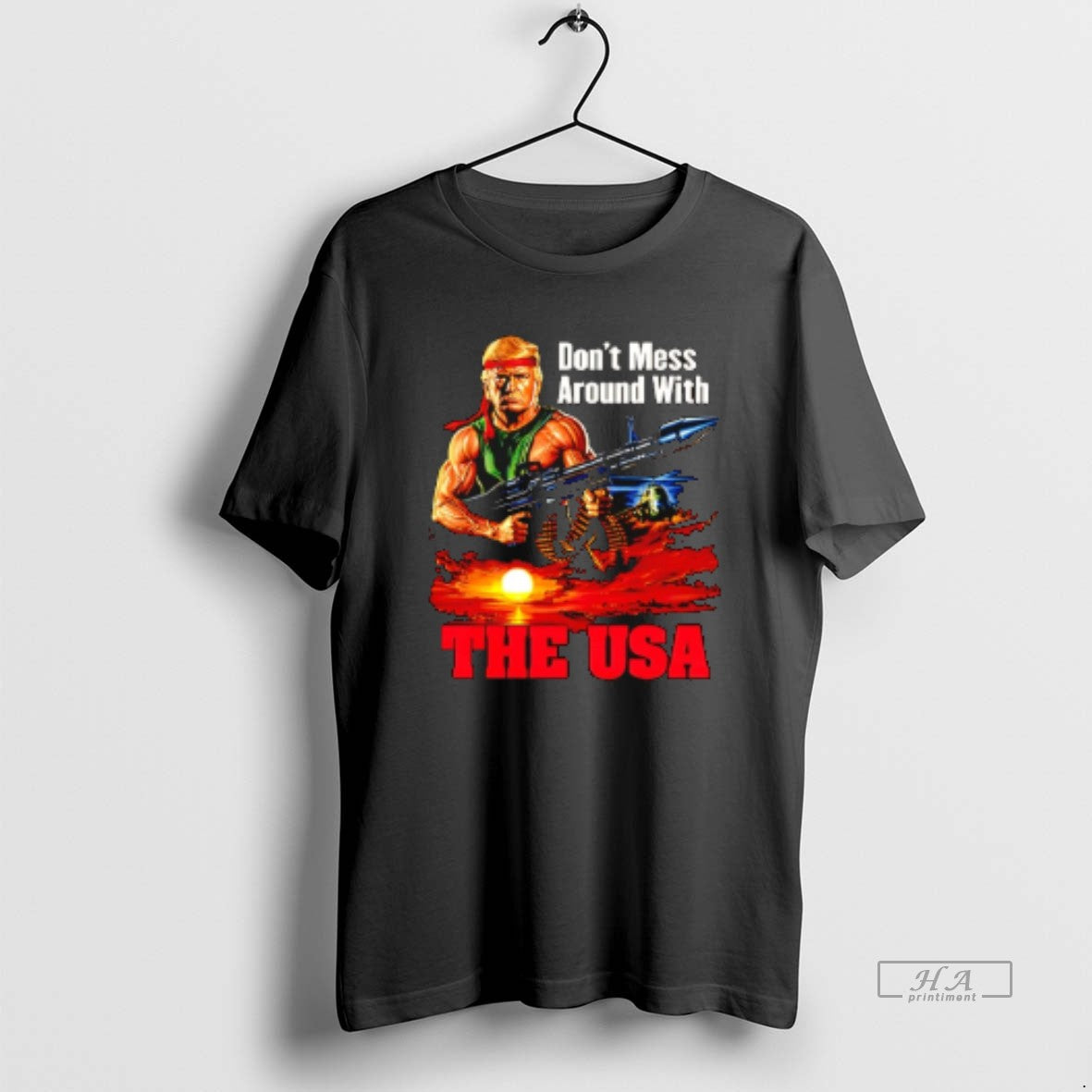 Official Dont Mess Around With The Usa Trump Rambo T-Shirts, Hoodie, Sweatshirt | WearSparks.com