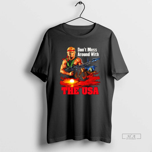 Official Dont Mess Around With The Usa Trump Rambo T-Shirts, Hoodie, Sweatshirt | WearSparks.com