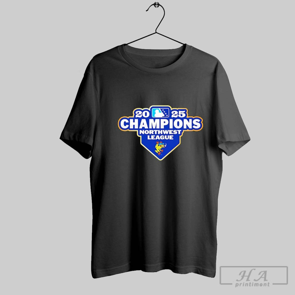 Official Everett Aquasox 2025 Champions Northwest League Logo