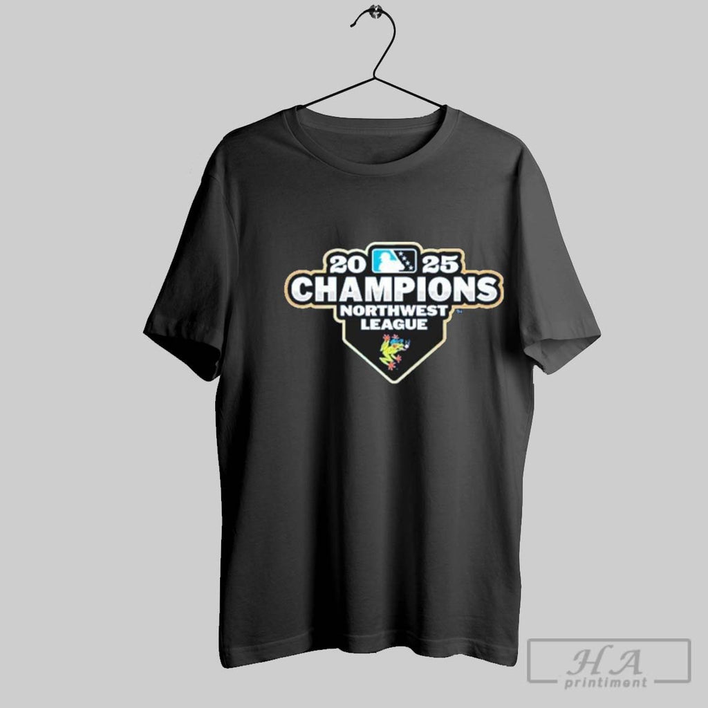 Official Everett Aquasox 2025 Northwest League Champions Logo