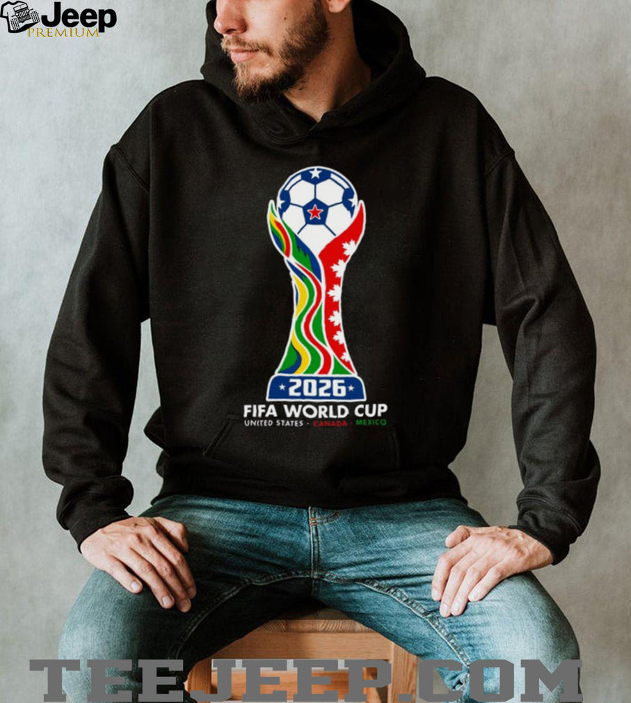 FIFA World T Shirt 2026 Trophy & Host Colors T Shirt