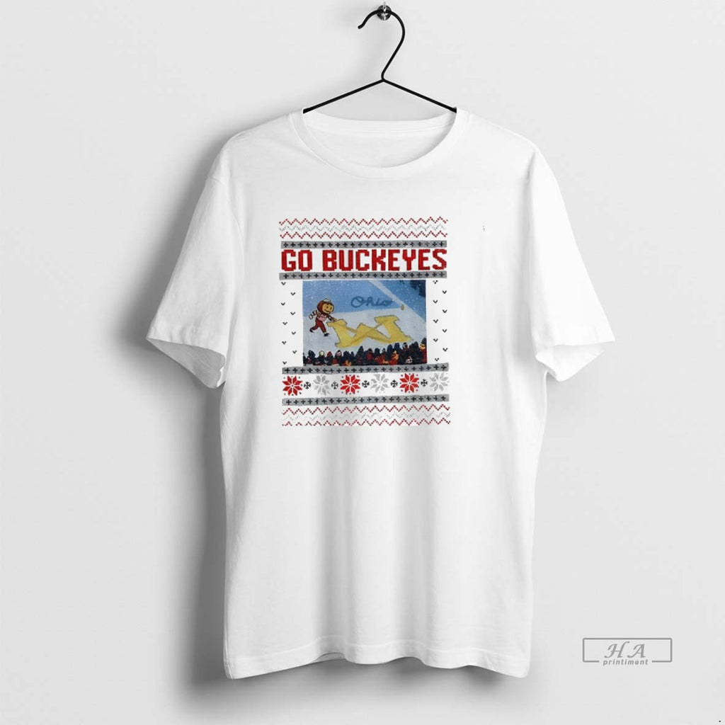 Official Funny Brutus Vs Michigan Game Day Brutus Ohio State Snow Go Buckeyes Xmas