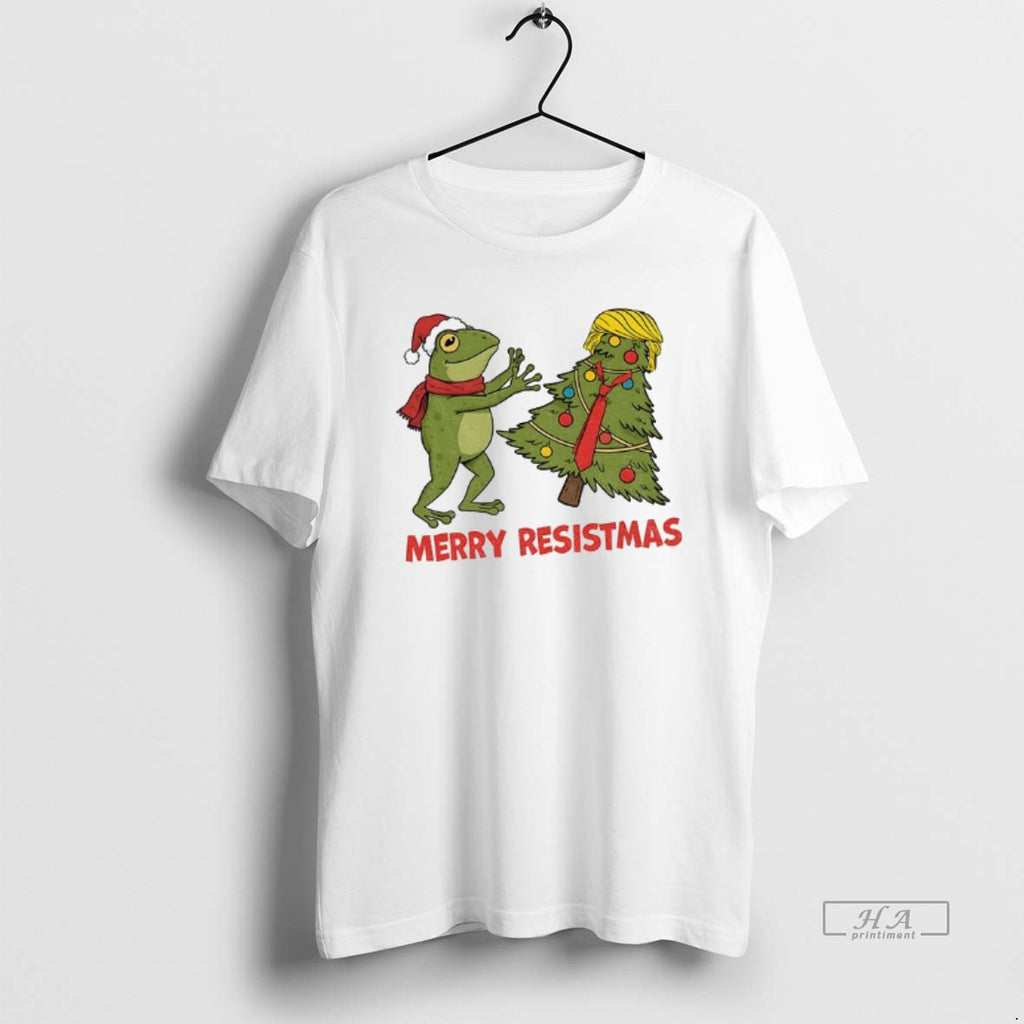 Official Funny Frog Anti Trump Santa Hat Merry Resistmas Christmas