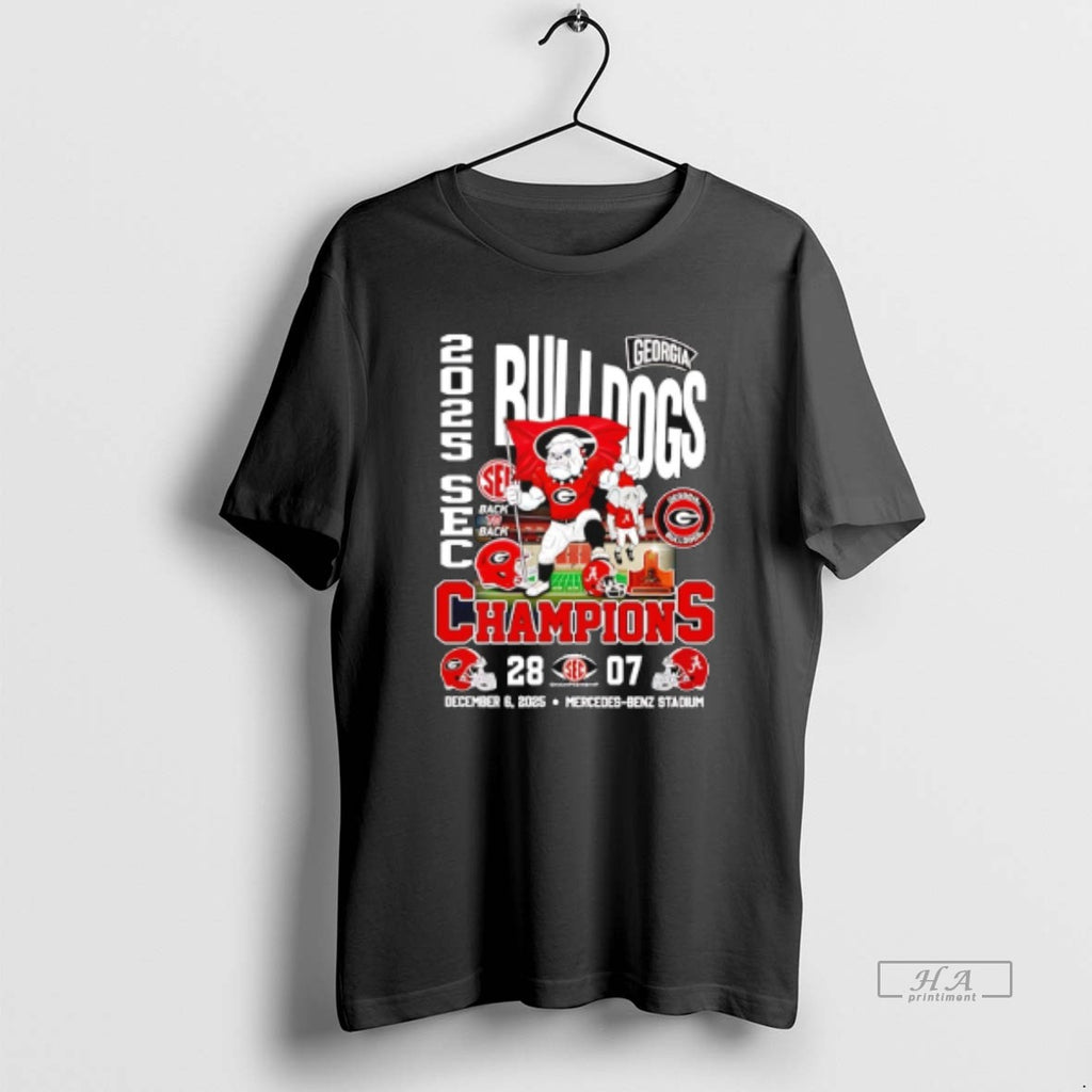 Official Georgia Bulldogs 2025 Sec Champions Mascot