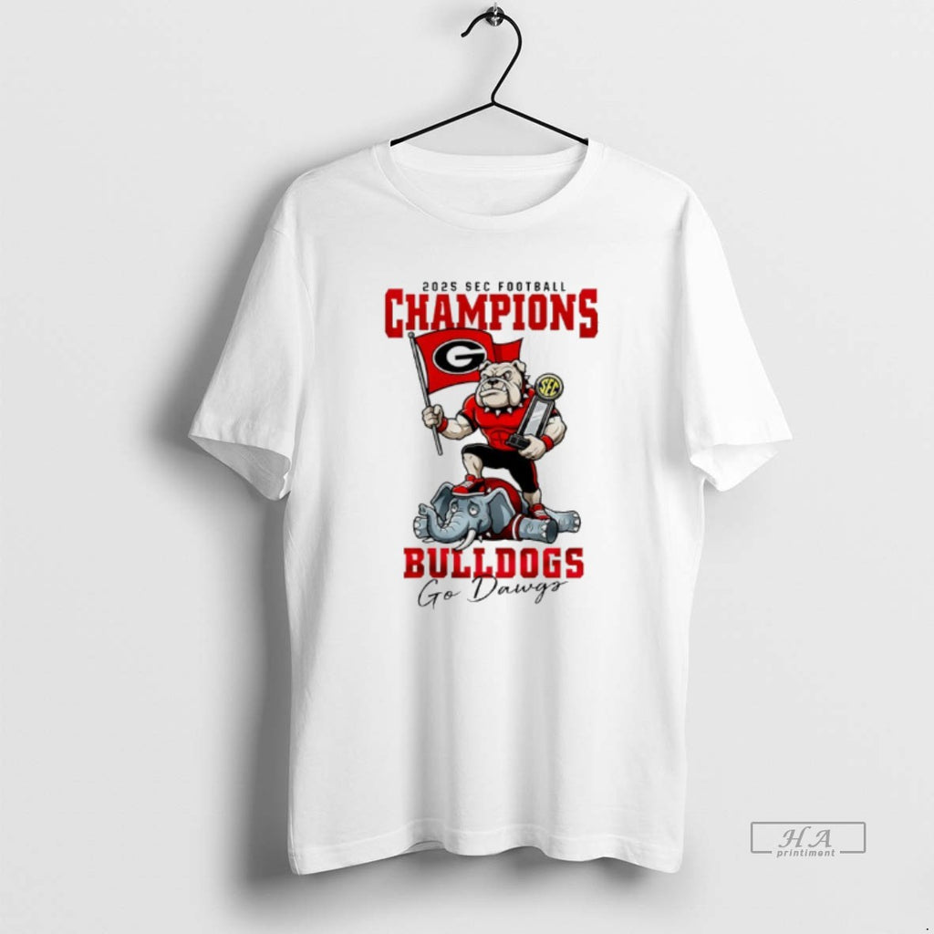 Official Georgia Bulldogs Ncaa 2025 Sec Football Champions Go Dawgs