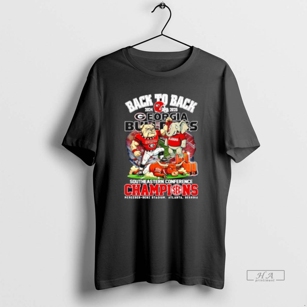 Official Georgia Bulldogs Back To Back 2025 Sec Champions Mascot