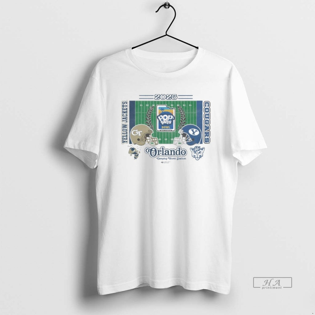 Official Georgia Tech Yellow Jackets Vs Byu Cougars 2025 Pop Tarts Bowl Camping World Stadium