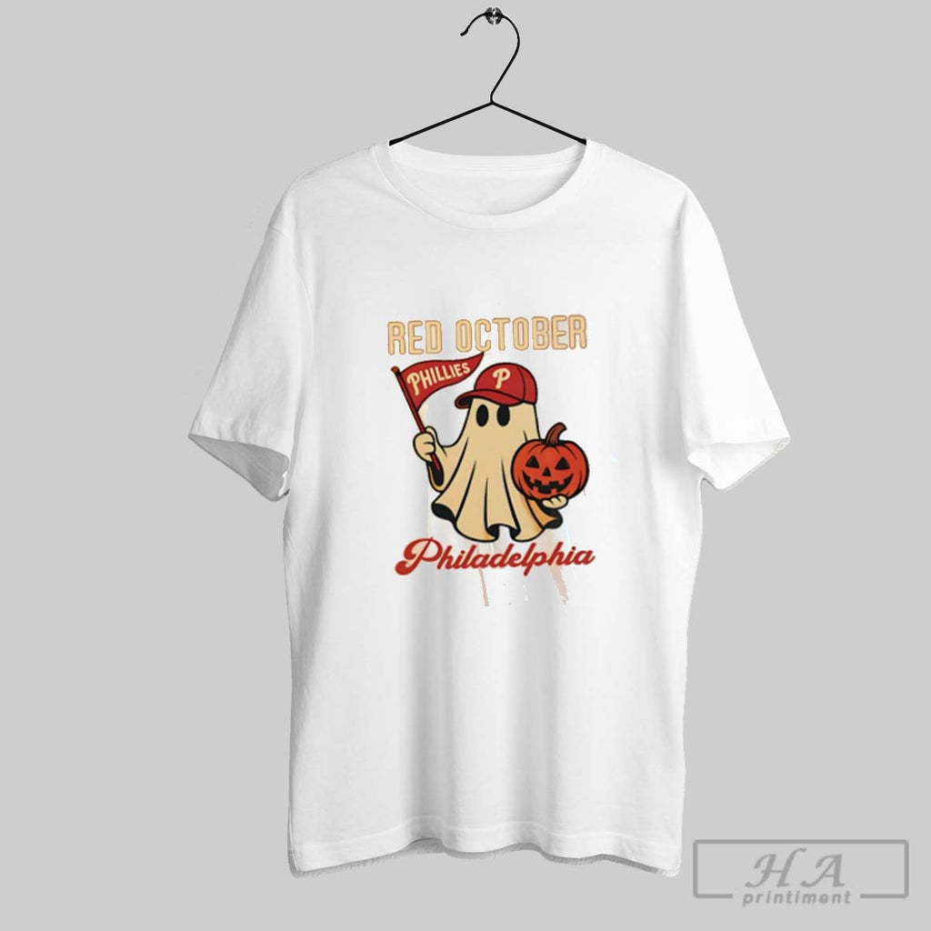 Official Ghost Red October Philadelphia Phillies 2025 Halloween