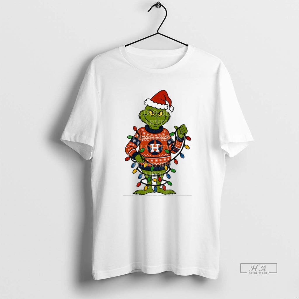Official Grinch Santa Hat Houston Astros Baseball Christmas 2025
