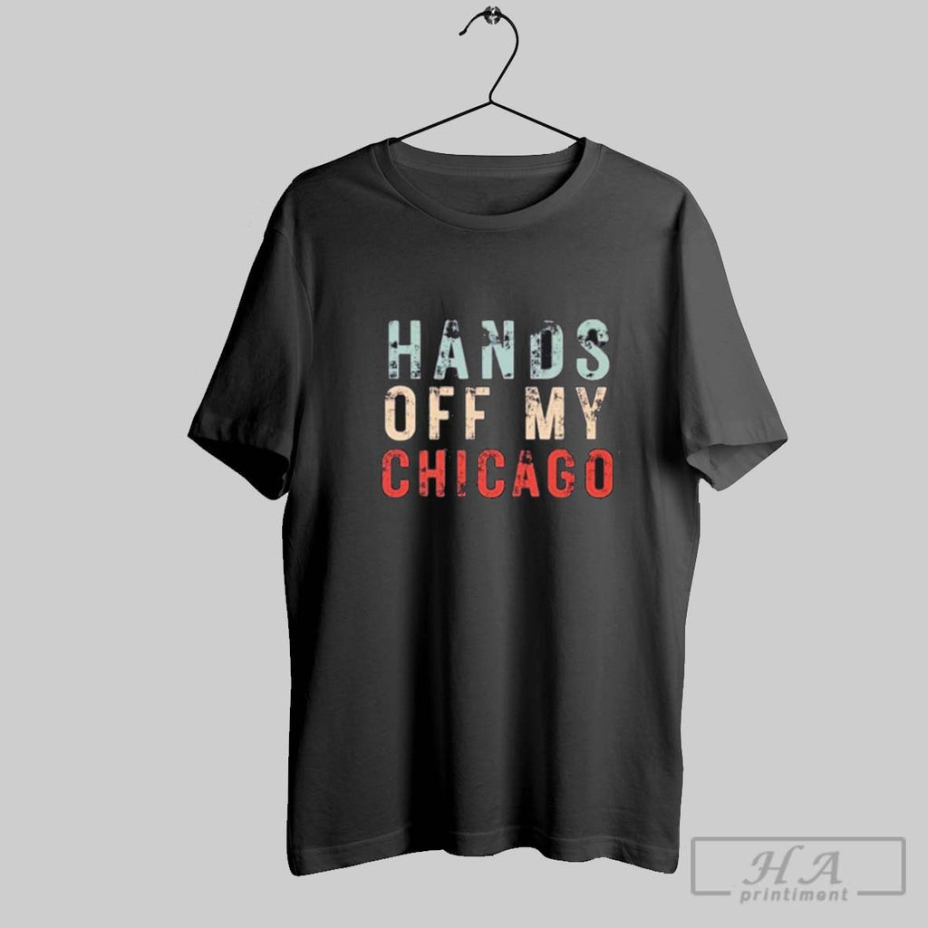 Official Hands Off My Chicago Retro T Shirt