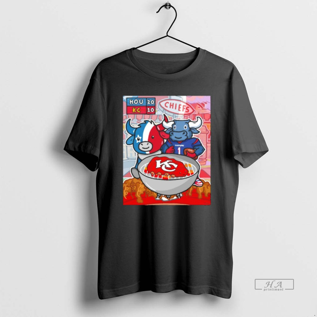 Official Houston Texans Cook Up Kansas City Chiefs Bbq Blackshirt