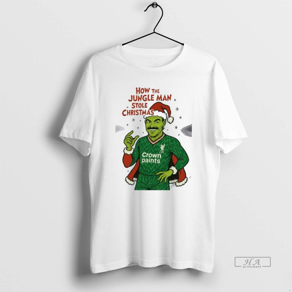 Official How The Jungle Man Stole Christmas Bruce Grobbelaar Liverpool Christmas 2025 Men